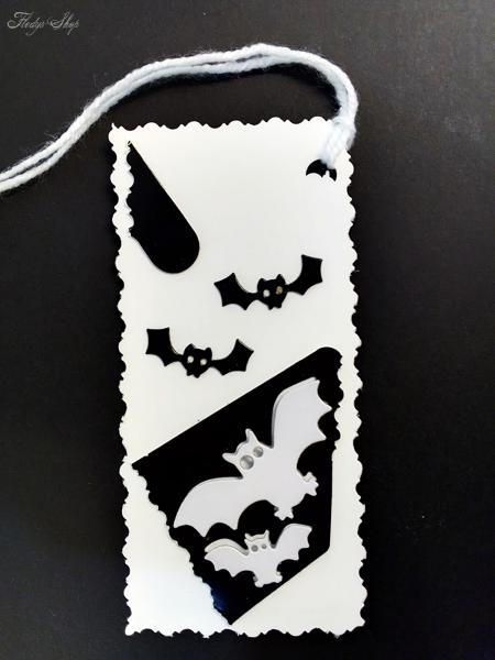 Geschenkanhänger Karte Fledermaus